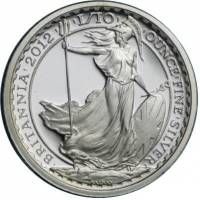 (№2012) Монета Великобритания 2012 год 20 Pence (Британия - Серебро)